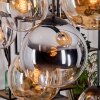 Gastor Pendellampa, kullampa, Pendelbelysning Amber, Krom, Klart, Rökfärger, 8-ljuskällor