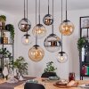 Gastor Pendellampa, kullampa, Pendelbelysning Amber, Krom, Klart, Rökfärger, 8-ljuskällor