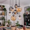 Gastor Pendellampa, kullampa, Pendelbelysning Amber, Klart, Rökfärger, 8-ljuskällor