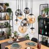 Gastor Pendellampa, kullampa, Pendelbelysning Amber, Klart, Rökfärger, 8-ljuskällor