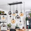 Gastor Pendellampa, kullampa, Pendelbelysning Amber, Klart, Rökfärger, 8-ljuskällor