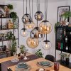 Gastor Pendellampa, kullampa, Pendelbelysning Amber, Klart, Rökfärger, 8-ljuskällor