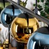 Koyoto Pendellampa, kullampa, Pendelbelysning Blå, Guld, Grön, 5-ljuskällor