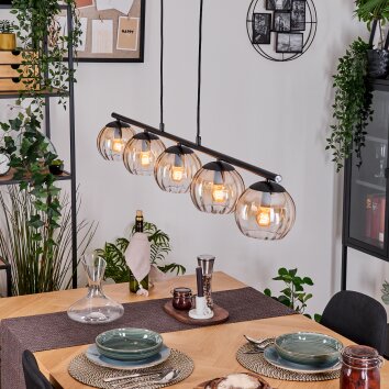 Koyoto Pendellampa, kullampa, Pendelbelysning Amber, Klart, 5-ljuskällor