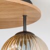 Ripoll Taklampa, kullampa Brun, träoptik, Svart, 3-ljuskällor