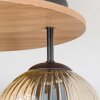 Ripoll Taklampa, kullampa Brun, träoptik, Svart, 3-ljuskällor