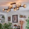 Koyoto Taklampa, kullampa Amber, Klart, Rökfärger, 10-ljuskällor