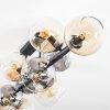 Koyoto Taklampa, kullampa Amber, Klart, Rökfärger, 10-ljuskällor