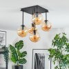 Gastor Taklampa, kullampa Amber, 5-ljuskällor