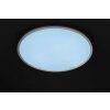 Wofi Lampor LINOX Taklampa LED Silver, 1-ljuskällor, Fjärrkontroll, Färgväxlare