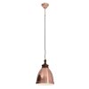 Näve Copper Pendelbelysning Trä mörkt, 1-ljuskällor