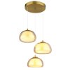 Globo Avila Pendellampa LED Guld, 1-ljuskällor, Fjärrkontroll