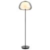 Globo Avila Golvlampa LED Krom, Svart, 1-ljuskällor, Fjärrkontroll