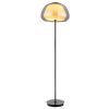 Globo Avila Golvlampa LED Krom, Svart, 1-ljuskällor, Fjärrkontroll