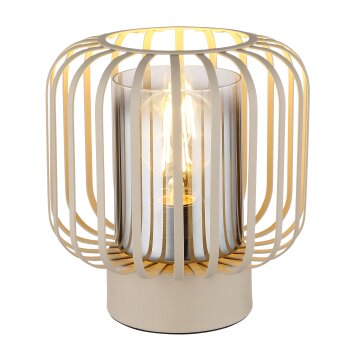 Globo Alfred Bordslampa Sandfärgad, 1-ljuskällor