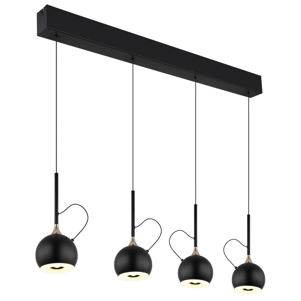 Globo Donovan Pendellampa LED Krom, Svart, 1-ljuskällor main product photo