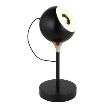 Globo Donovan Bordslampa LED Krom, Svart, 1-ljuskällor