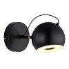 Globo Donovan Vägglampa LED Krom, Svart, 1-ljuskällor