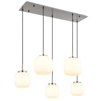 Globo Kladora Pendellampa Nickel matt, 5-ljuskällor