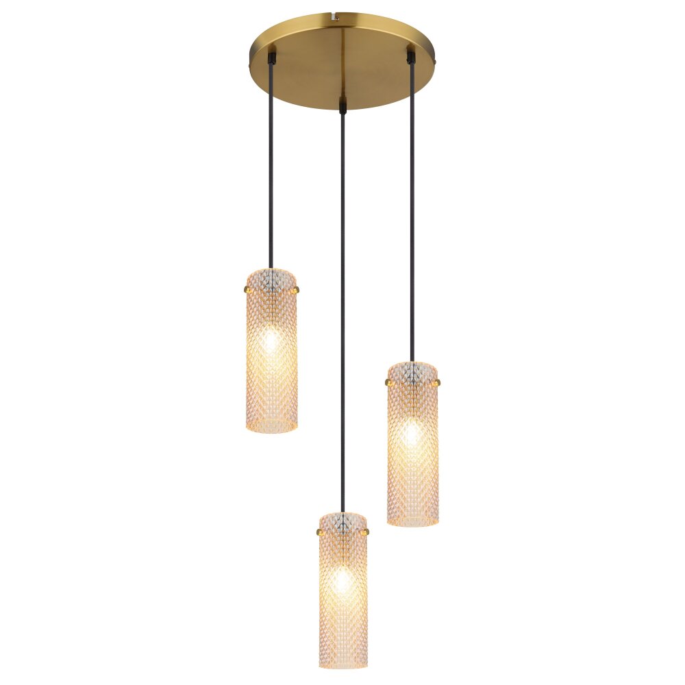 Globo Karolo Pendellampa Guld, 3-ljuskällor main product photo