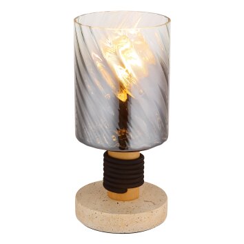 Globo Osborne Bordslampa Brun, Sten-look, 1-ljuskällor