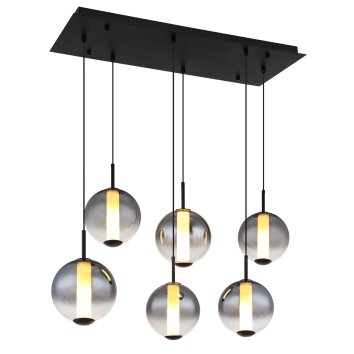 Globo Lacy Pendellampa LED Svart, 1-ljuskällor