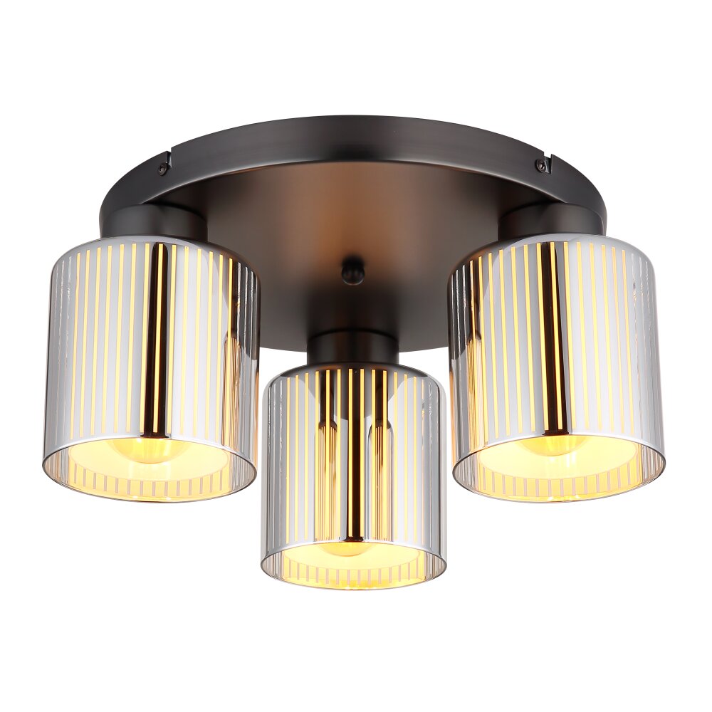 Globo Felicia Taklampa Svart, 3-ljuskällor main product photo