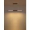 Globo Cody Pendellampa LED Borstad aluminium, Vit, 1-ljuskällor