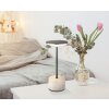 Globo Laurena Bordslampa LED Krom, Grått, Svart, 1-ljuskällor