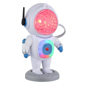 Globo Cosmo Bordslampa LED Blå, Grått, Vit, 1-ljuskällor, Färgväxlare