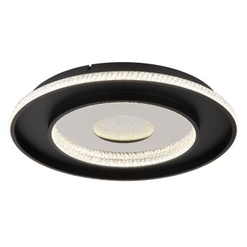 Globo Marsh Taklampa LED Svart, 1-ljuskällor, Fjärrkontroll