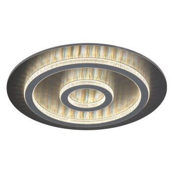 Globo Jayden Taklampa LED Antracit, Svart, 1-ljuskällor, Fjärrkontroll