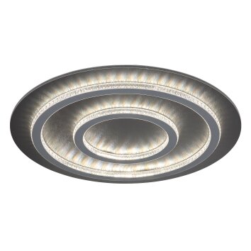 Globo Jayden Taklampa LED Antracit, Svart, 1-ljuskällor, Fjärrkontroll