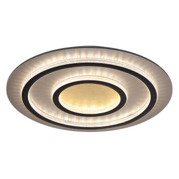 Globo Jayden Taklampa LED Guld, Svart, 1-ljuskällor, Fjärrkontroll