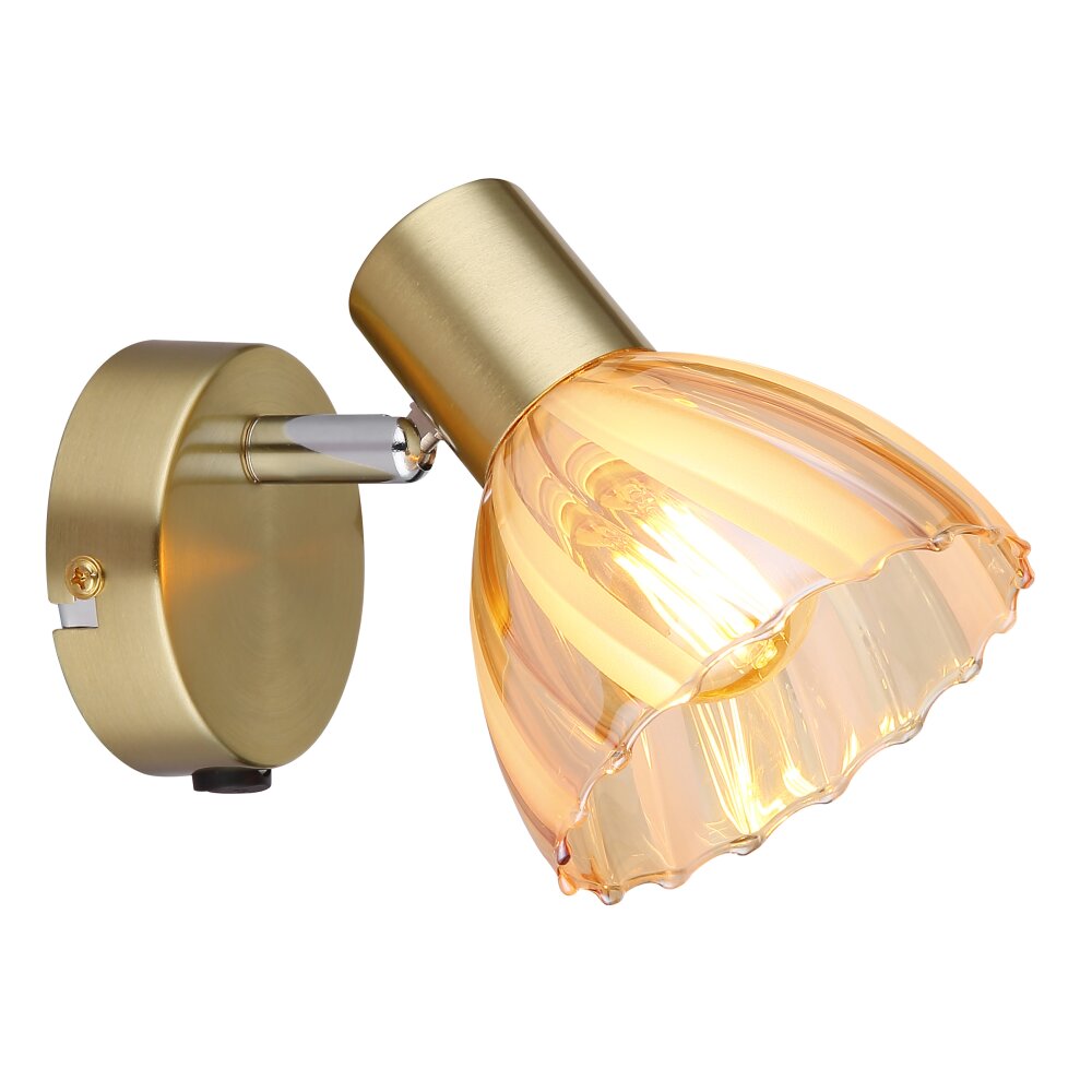 Globo Zachery Taklampa, Takstrålkastare, Vägglampa, Väggspotlight Mässing, 1-ljuskällor main product photo