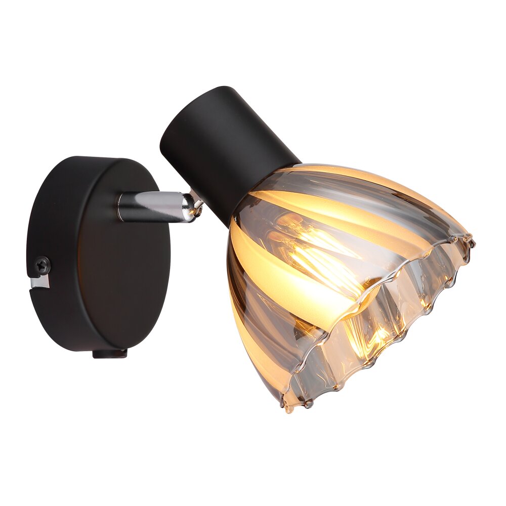Globo Zachery Taklampa, Takstrålkastare, Vägglampa, Väggspotlight Svart, 1-ljuskällor main product photo
