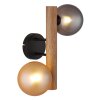 Globo Riha Vägglampa Mörkbrun, Svart, 2-ljuskällor