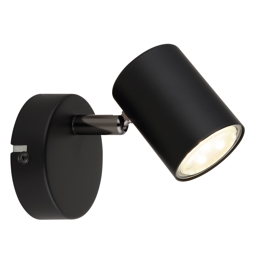 Globo Walters Taklampa, Takstrålkastare, Vägglampa, Väggspotlight Svart, 1-ljuskällor main product photo