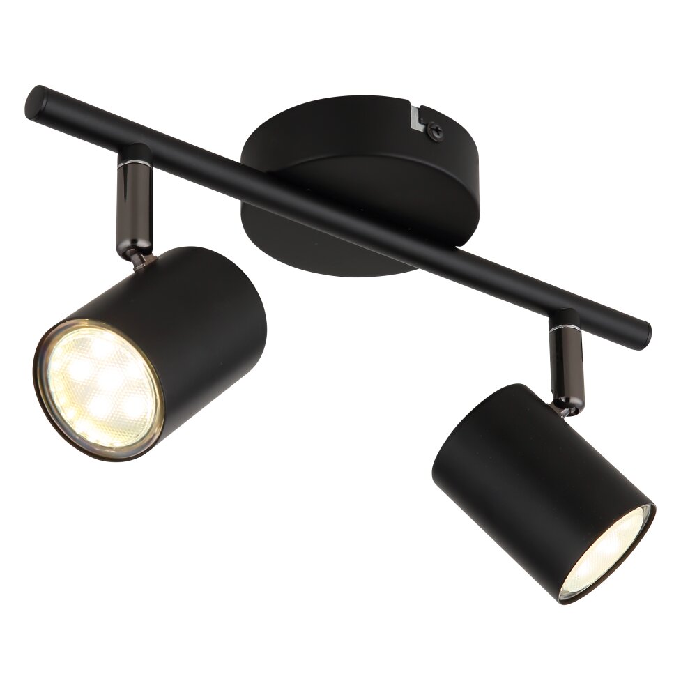 Globo Walters Taklampa Svart, 2-ljuskällor main product photo