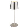 Globo Vancouver Bordslampa LED Nickel matt, 1-ljuskällor