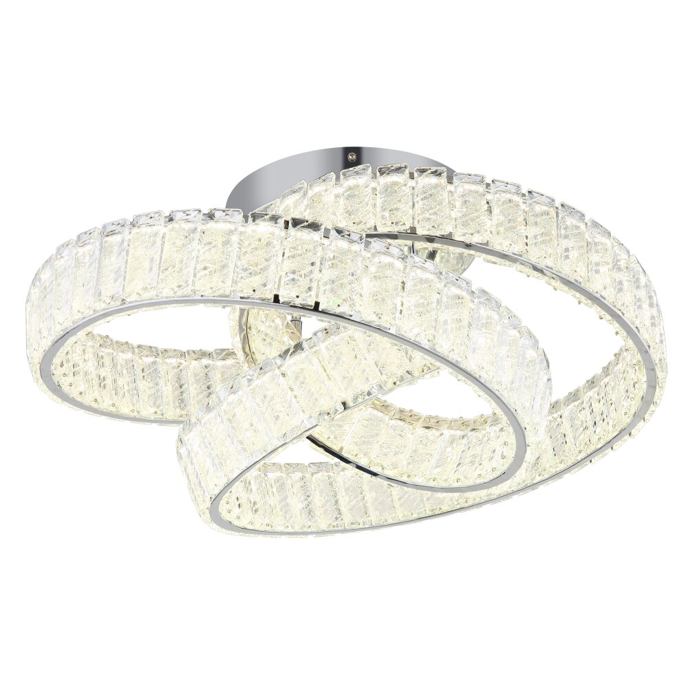 Globo Mucky Taklampa LED Krom, 1-ljuskällor, Fjärrkontroll main product photo
