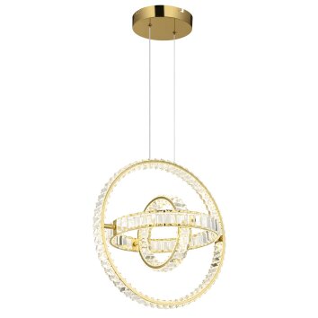 Globo Neil Pendellampa LED Guld, 1-ljuskällor, Fjärrkontroll