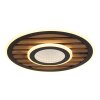 Globo Woody Taklampa LED Naturfärger, Svart, 1-ljuskällor