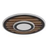 Globo Woody Taklampa LED Naturfärger, Svart, 1-ljuskällor
