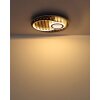 Globo Woody Taklampa LED Naturfärger, Svart, 1-ljuskällor