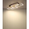 Globo Jeffry Taklampa LED Naturfärger, Svart, 1-ljuskällor, Fjärrkontroll