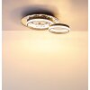 Globo Della Taklampa LED Krom, Svart, 1-ljuskällor