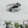 Pilor Taklampa LED Svart, 1-ljuskällor, Fjärrkontroll
