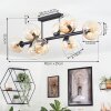 Koyoto Taklampa, kullampa Amber, Klart, 8-ljuskällor