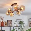 Koyoto Taklampa, kullampa Amber, Klart, 8-ljuskällor